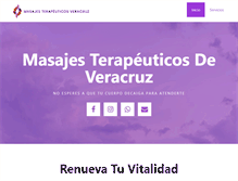 Tablet Screenshot of masajesveracruz.com